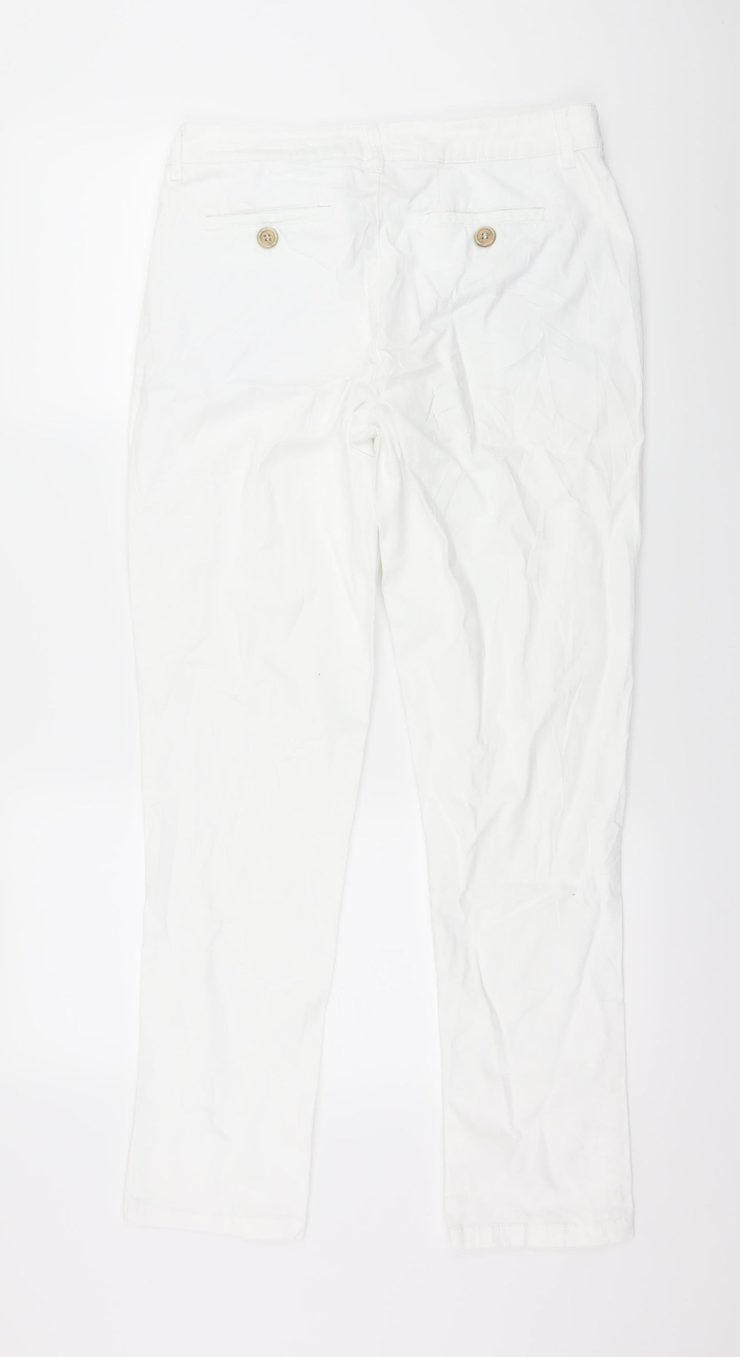Dorothy Perkins Womens White  Denim Skinny Jeans Size 10 L29 in