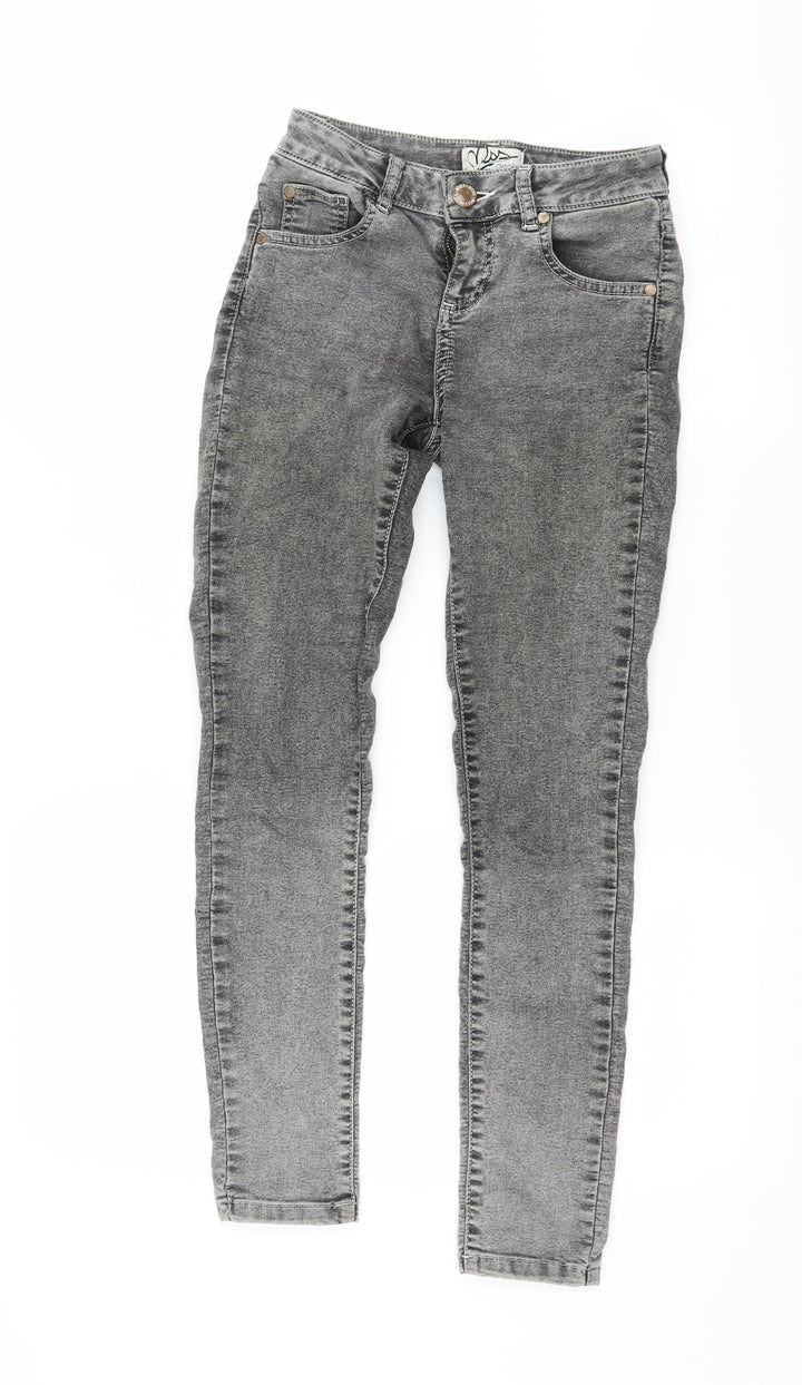 Miss Selfridge Womens Green  Denim Skinny Jeans Size 6 L26 in - Acid wash