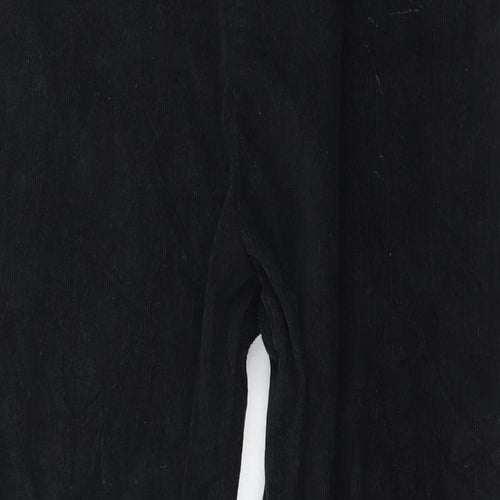 Preworn Womens Black  Corduroy Trousers  Size 34 in L28 in
