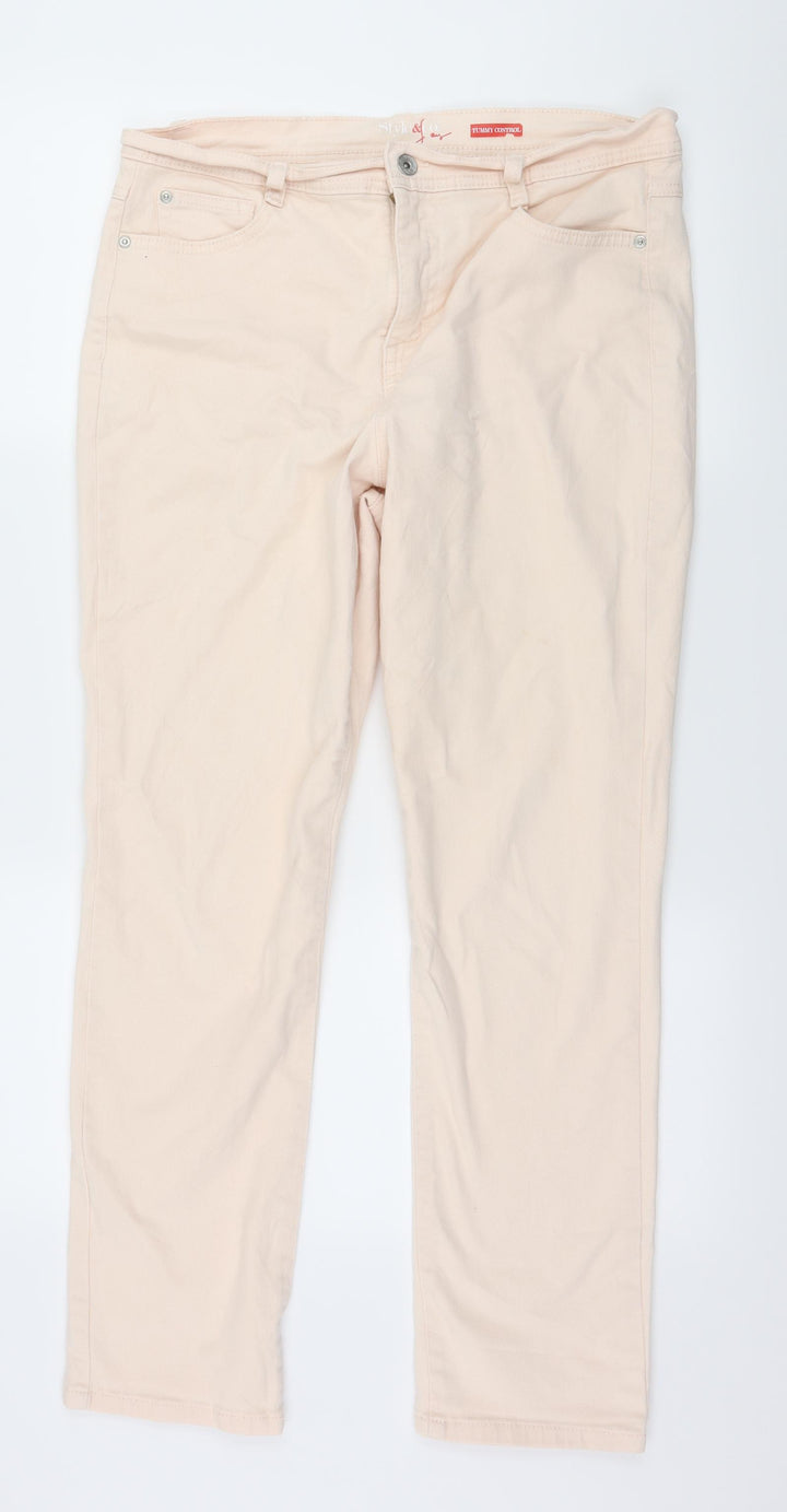 Style & Co Womens Pink Denim Skinny Jeans Size 32 in L29 in