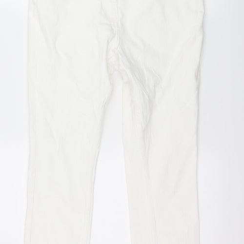NEXT Womens White  Denim Skinny Jeans Size 10 L26 in