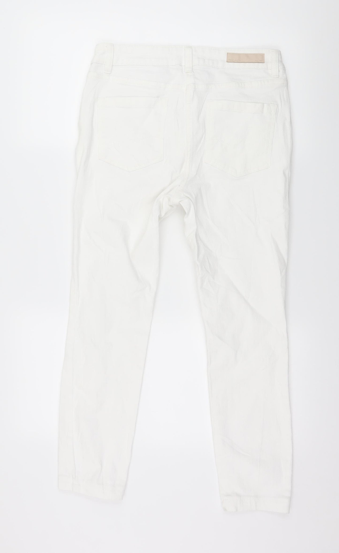 NEXT Womens White  Denim Skinny Jeans Size 10 L26 in