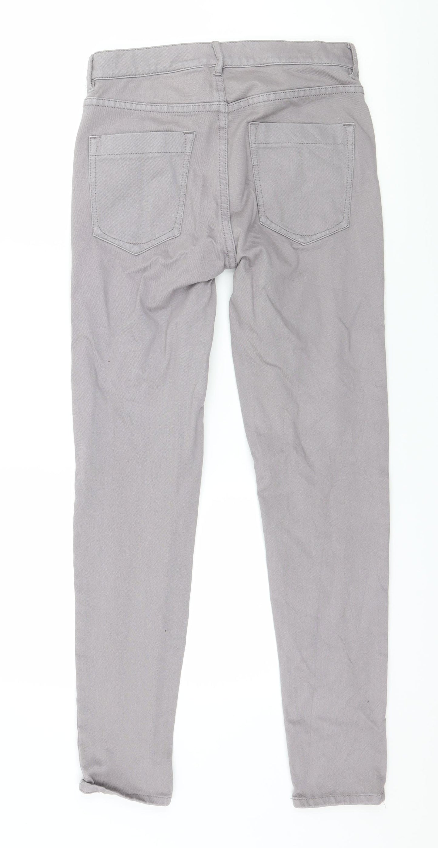 FC Jeans Womens Grey  Denim Skinny Jeans Size 10 L28 in