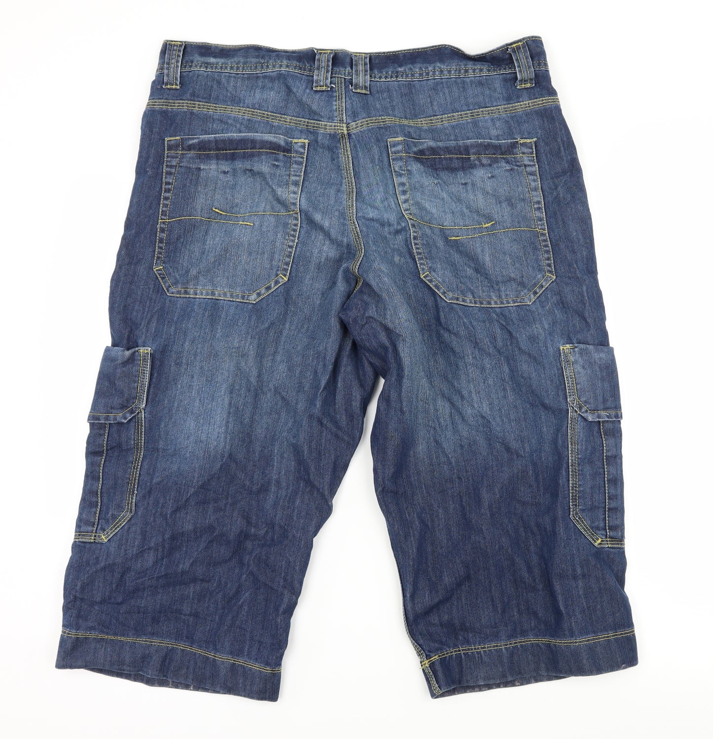 Denim & Co. Mens Blue  Denim Bermuda Shorts Size 36 in