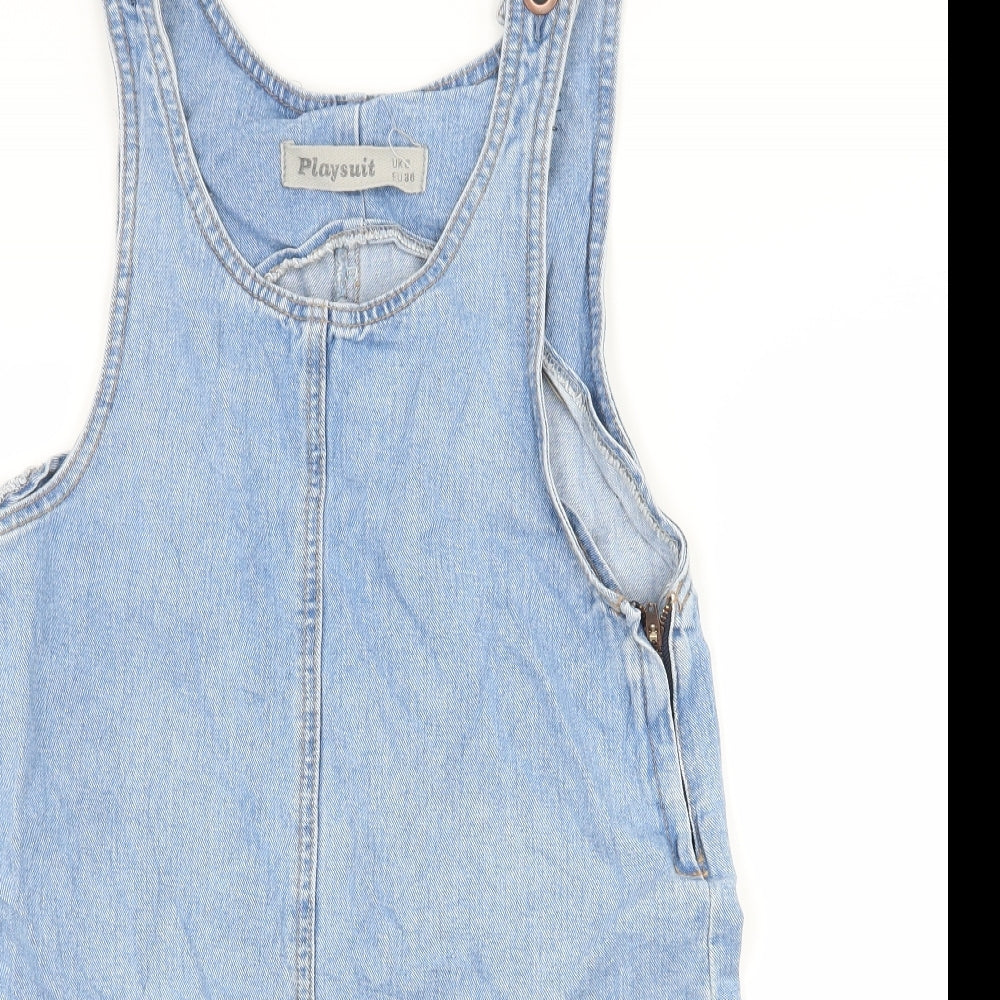 NEXT Womens Blue  Denim Dungaree One-Piece Size 8 L3 in
