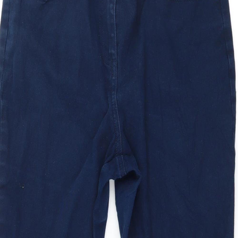 Preworn Womens Blue  Denim Straight Jeans Size 14 L27 in