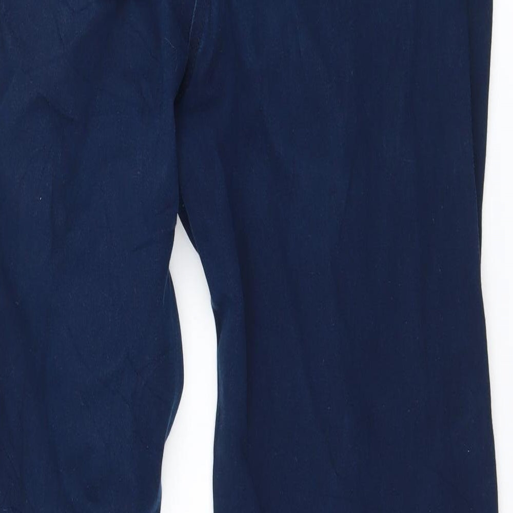 Preworn Womens Blue  Denim Straight Jeans Size 14 L27 in