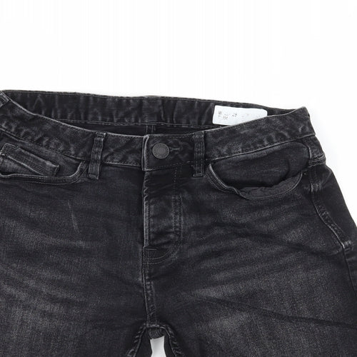 Denim & Co. Mens Green  Denim Bermuda Shorts Size 28 in