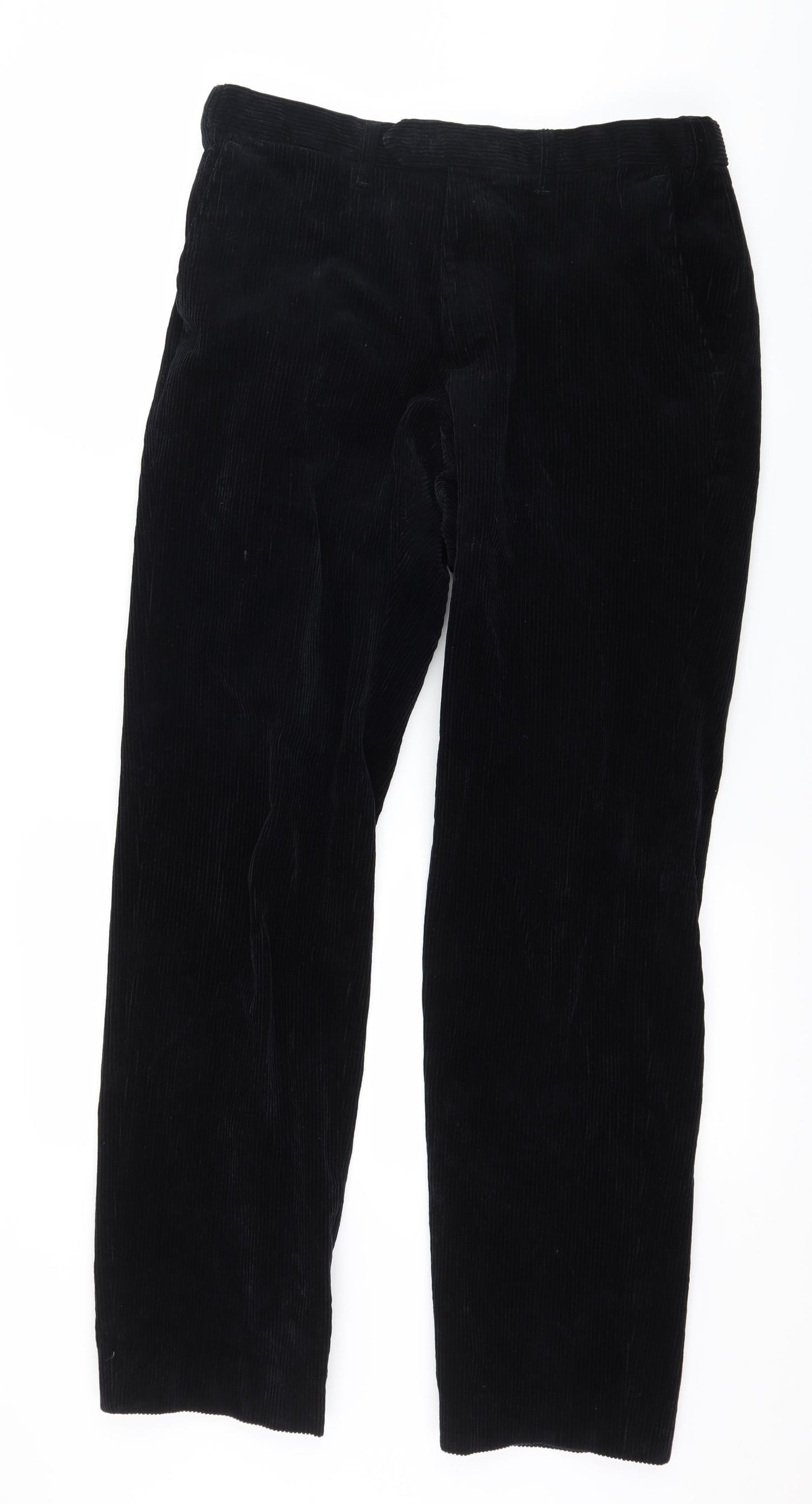 Marks and Spencer Mens Blue  Corduroy Trousers  Size 32 in L33 in