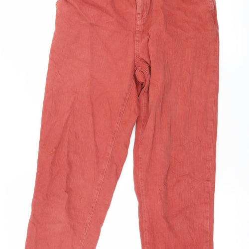 Denim & Co. Womens Red  Denim Bootcut Jeans Size 8 L26 in