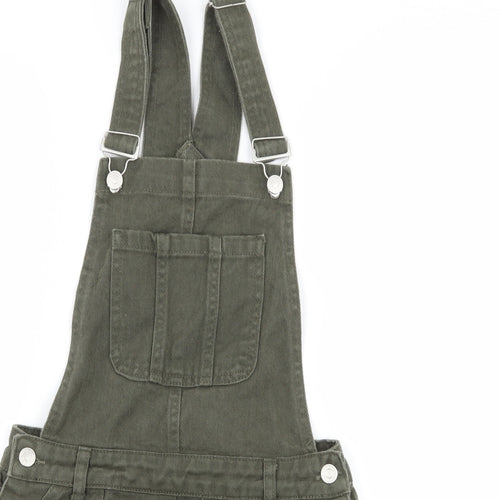 New Look Womens Green  Denim Dungaree One-Piece Size 6 L3 in