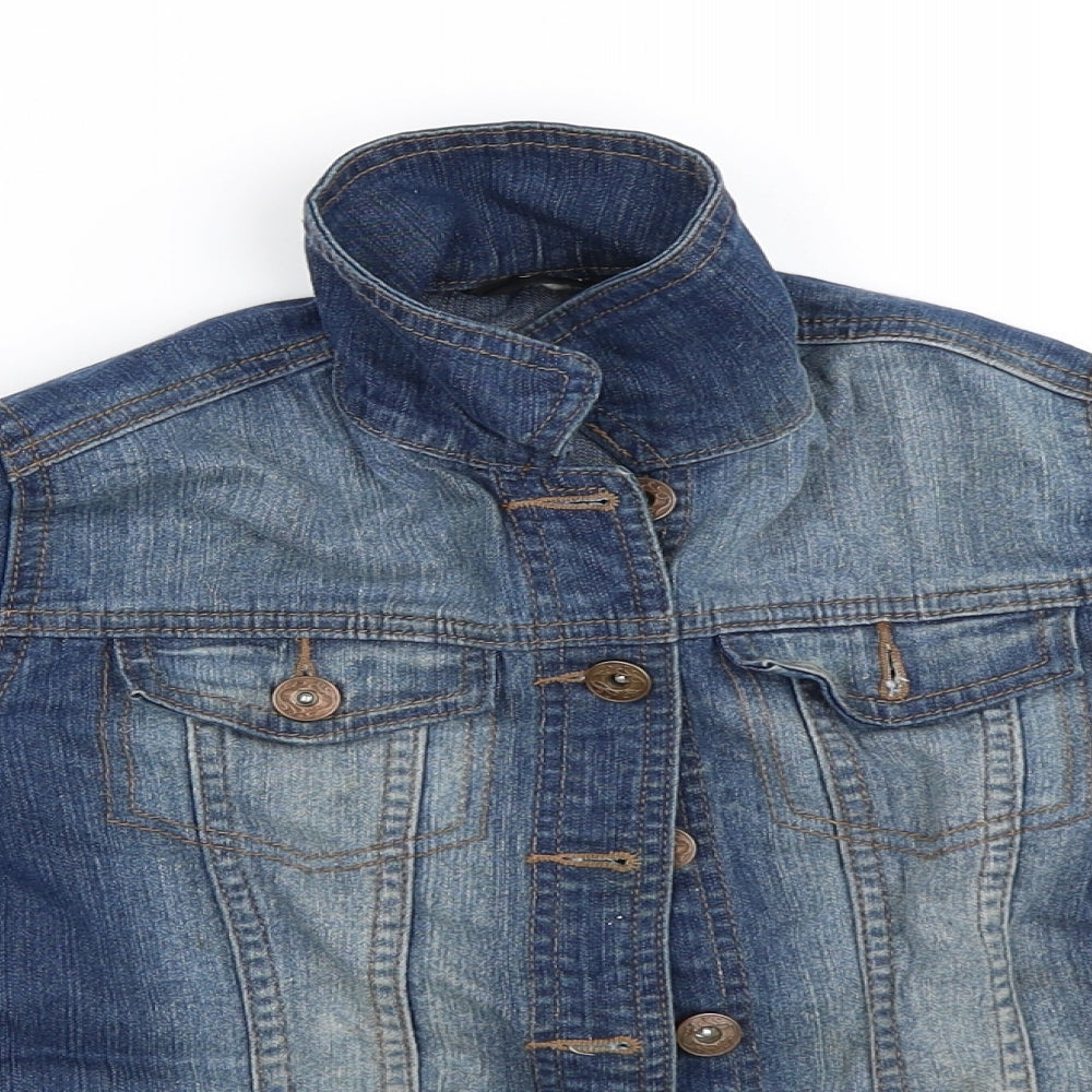 George Girls Blue  Denim Jacket  Size 8-9 Years