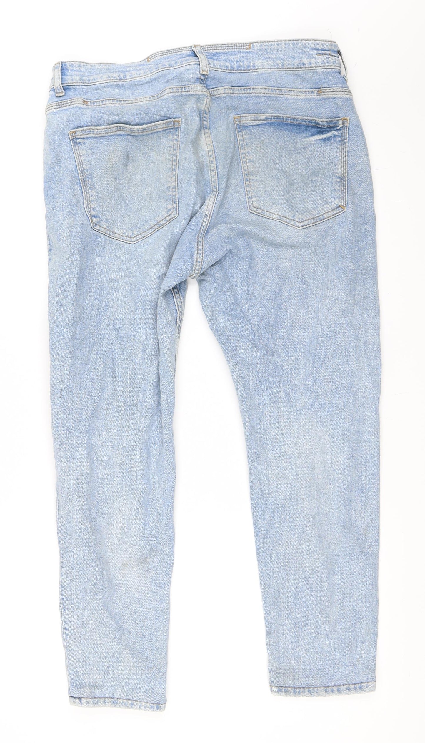 Zara Mens Blue  Denim Straight Jeans Size 46 L26 in