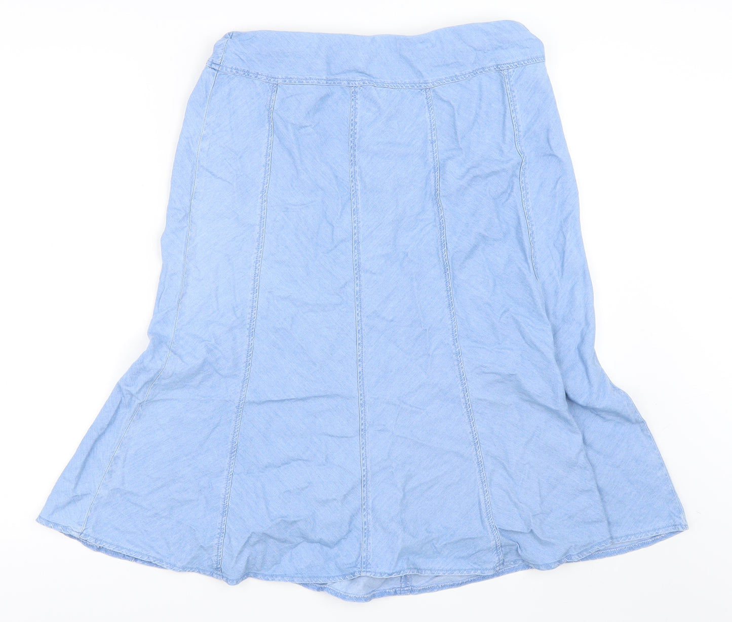 Marks and Spencer Womens Blue   Flare Skirt Size 12