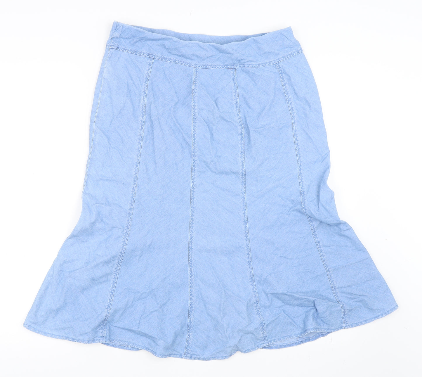 Marks and Spencer Womens Blue   Flare Skirt Size 12