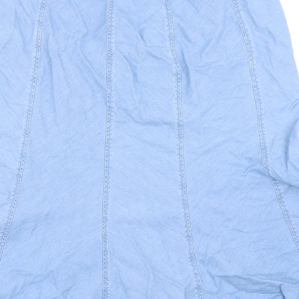 Marks and Spencer Womens Blue   Flare Skirt Size 12