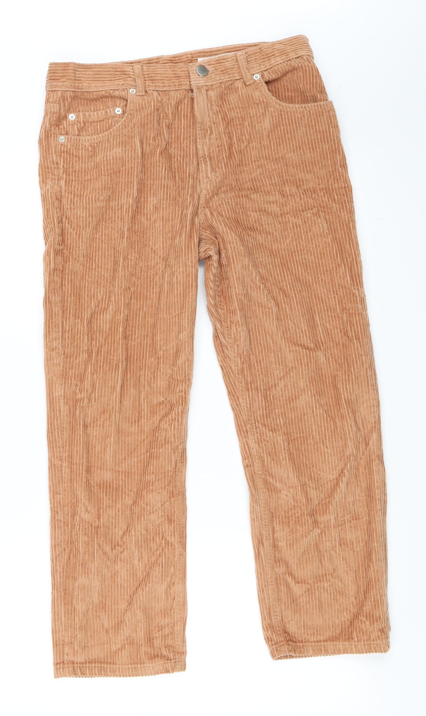 ASOS Womens Orange  Corduroy Trousers  Size 30 in L32 in