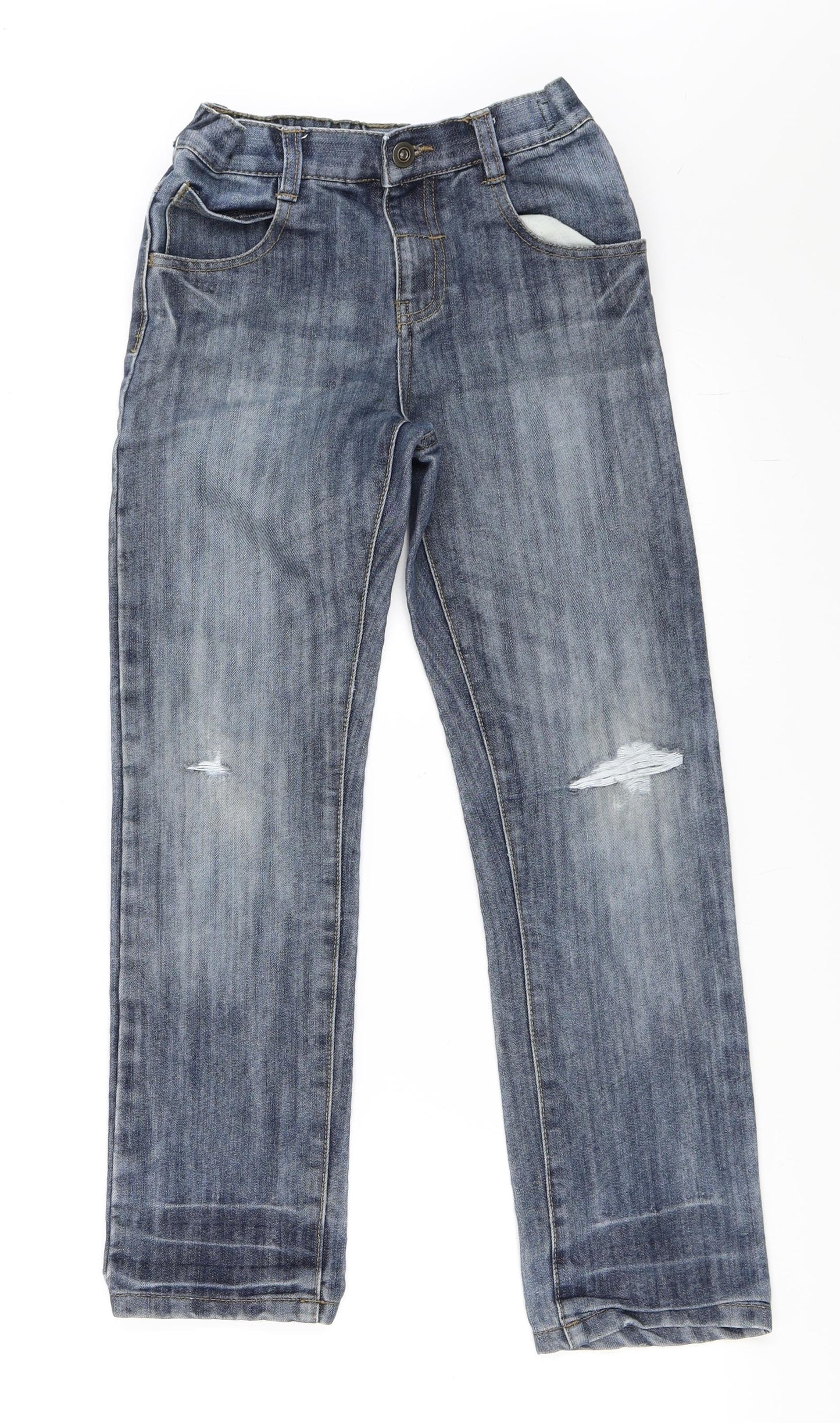 M&Co Boys Blue  Denim Straight Jeans Size 9-10 Years