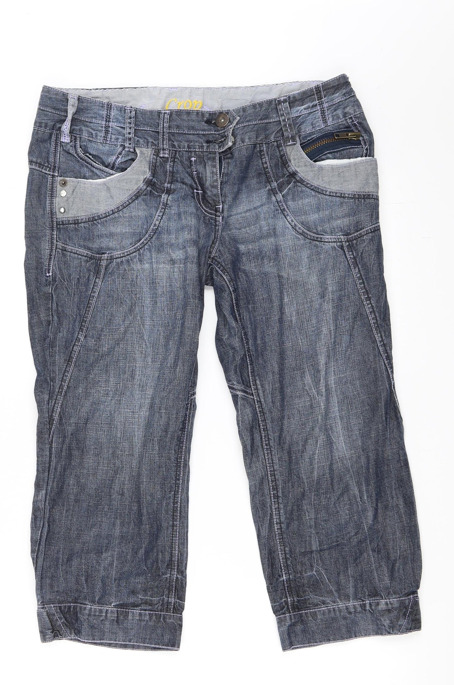 NEXT Womens Blue  Denim Cropped Jeans Size 12 L21 in