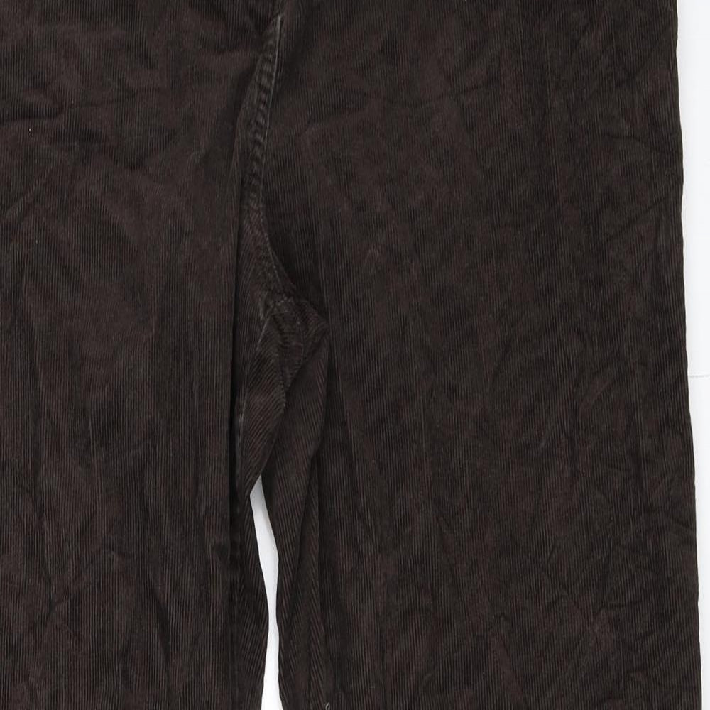 Marks and Spencer Womens Brown  Corduroy Bootcut Jeans Size 14 L28 in