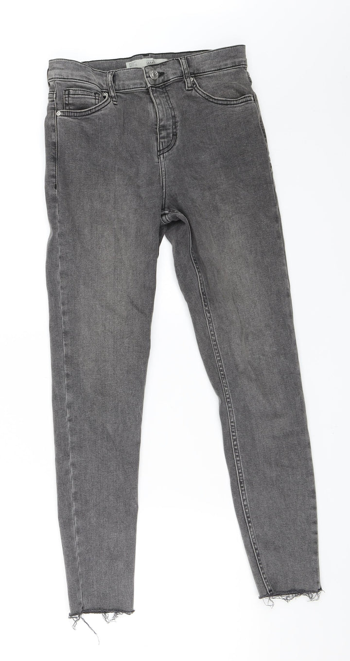 Topshop Womens Grey Denim Skinny Jeans Size 25 in L30 in