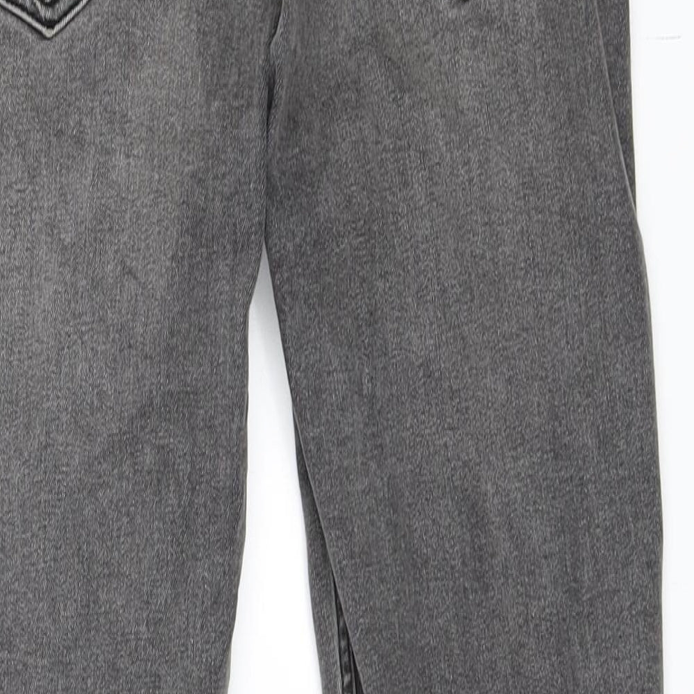 Topshop Womens Grey  Denim Skinny Jeans Size 25 in L30 in