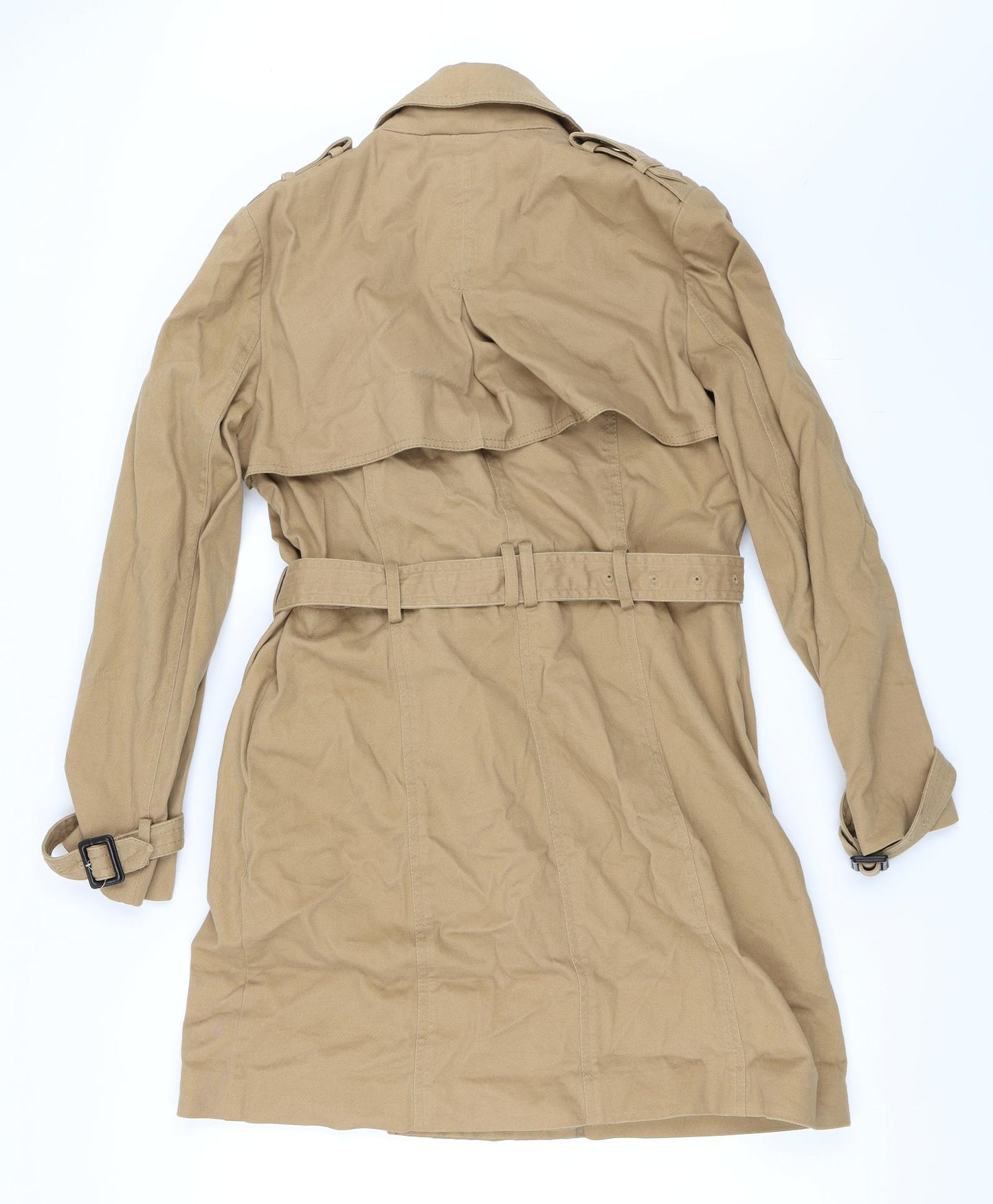 Mango Womens Beige   Trench Coat Coat Size L