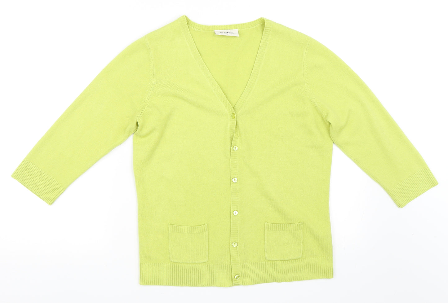BHS Womens Green   Cardigan Jumper Size 12