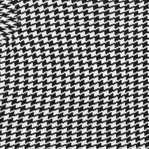 Peacocks Womens Black Houndstooth  Cardigan Jumper Size 14