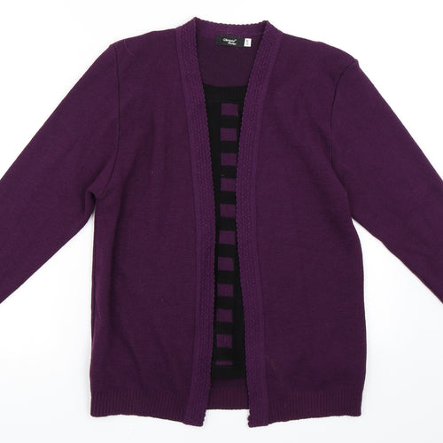 Glimpse Design Womens Purple   Cape Jumper Size M