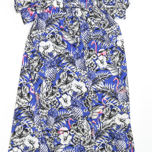 Atmosphere Womens Blue Floral  Shift  Size 4