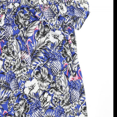Atmosphere Womens Blue Floral  Shift  Size 4