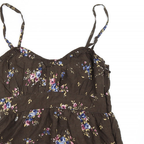 Preworn Womens Brown   Basic Blouse Size S