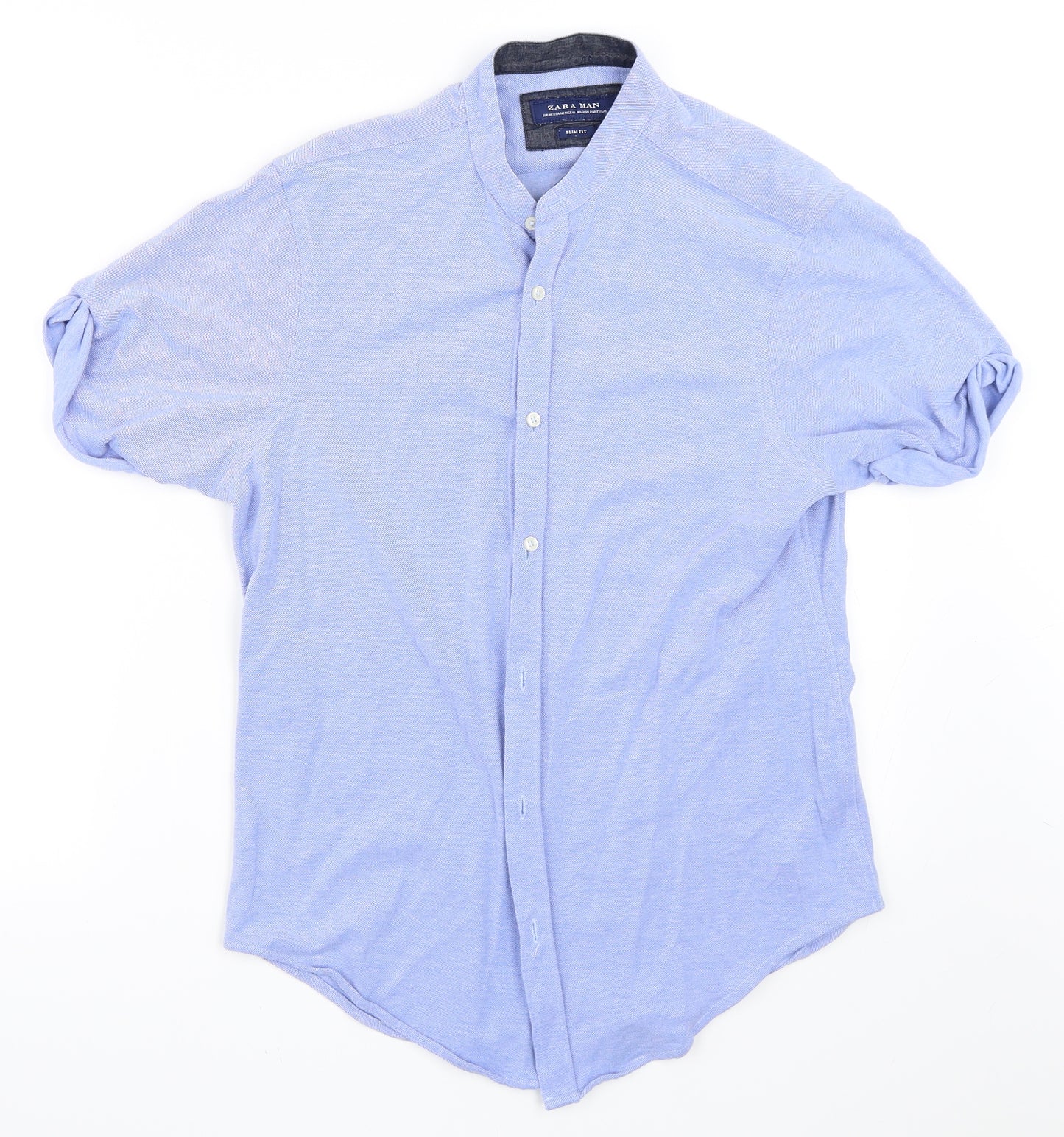 Zara Mens Blue    Button-Up Size M