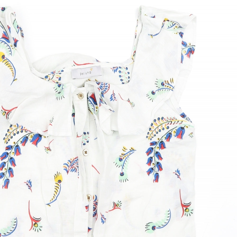 Per Una Womens White   Basic Blouse Size 8
