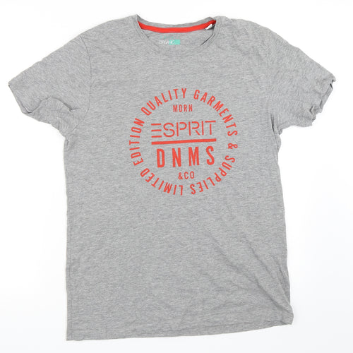 Esprit Mens Grey    T-Shirt Size M