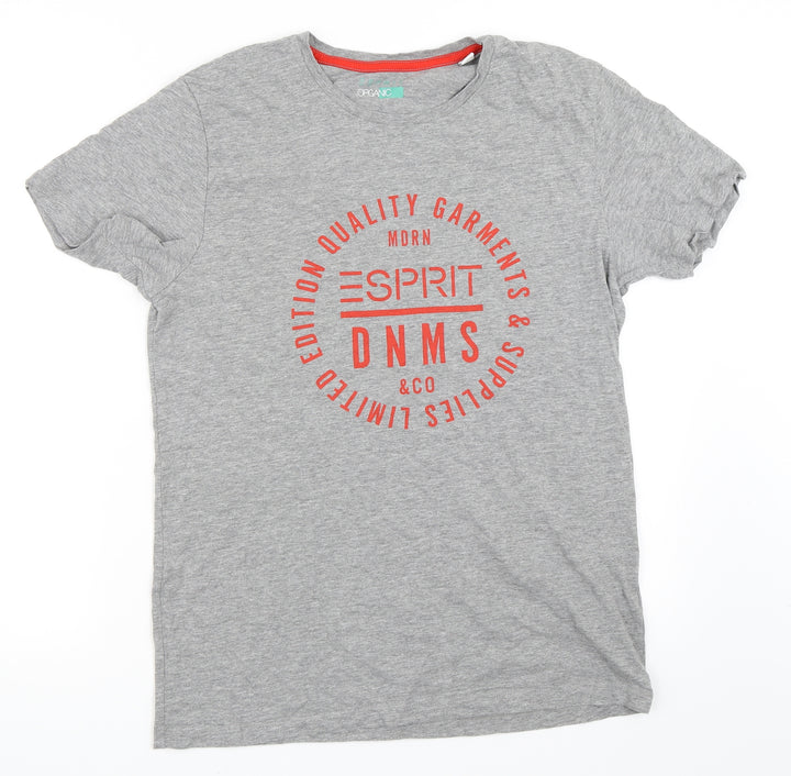 Esprit Mens Grey T-Shirt Size M