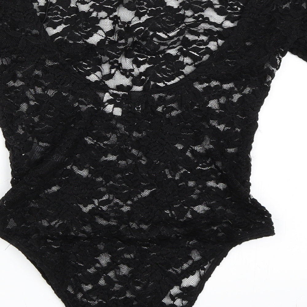 H&M Womens Black   Basic Blouse Size XS