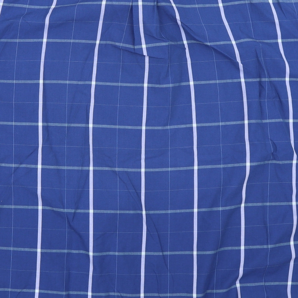 Ben Sherman Mens Blue Check   Button-Up Size 3XL