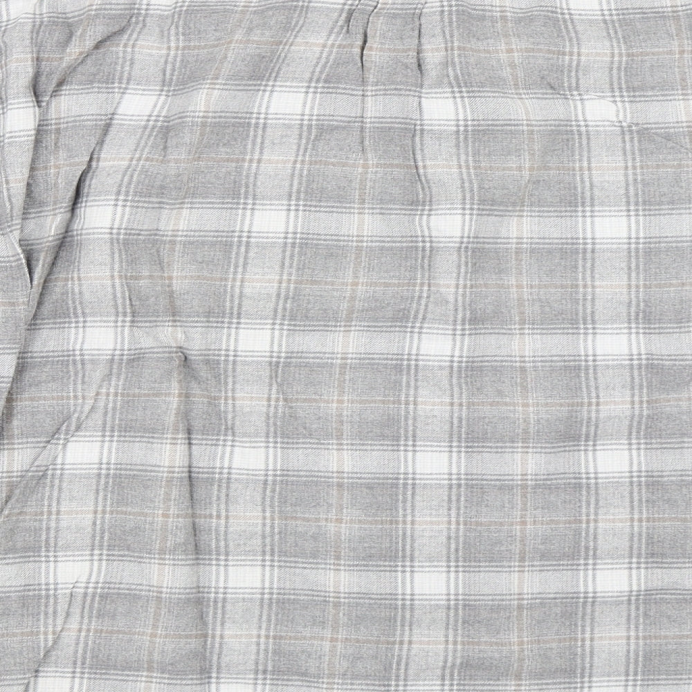 Marks and Spencer Womens Grey Check  Basic Button-Up Size 3XL