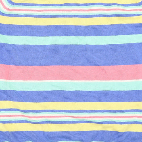 Cotton Traders Mens Multicoloured Striped  Pullover Jumper Size XL