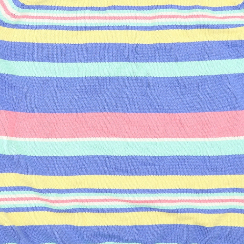Cotton Traders Mens Multicoloured Striped  Pullover Jumper Size XL