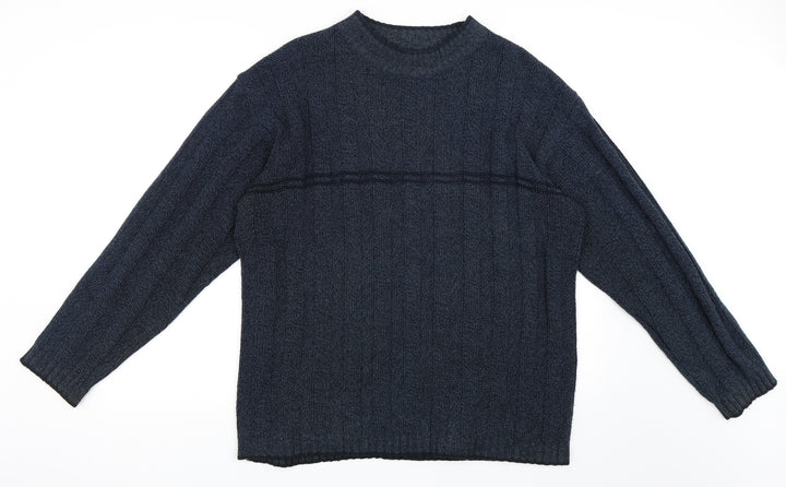Mainstream Mens Blue Pullover Jumper Size L