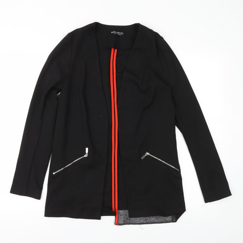 Select Womens Black  Jersey Jacket  Size 6