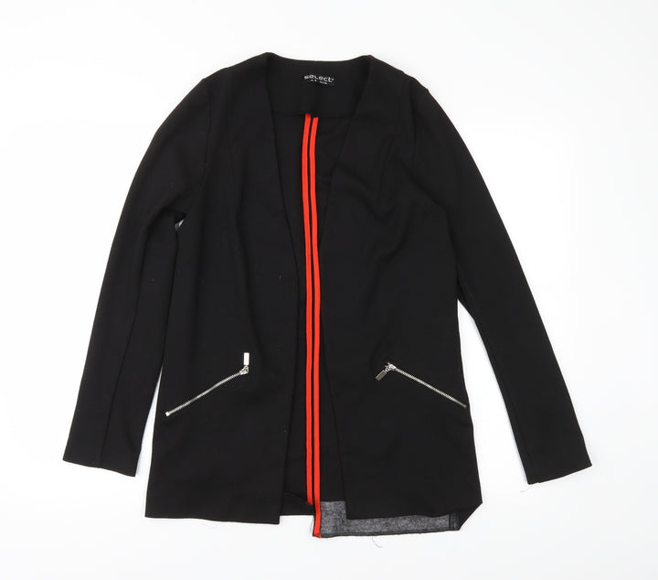 Select Womens Black Jersey Jacket Size 6