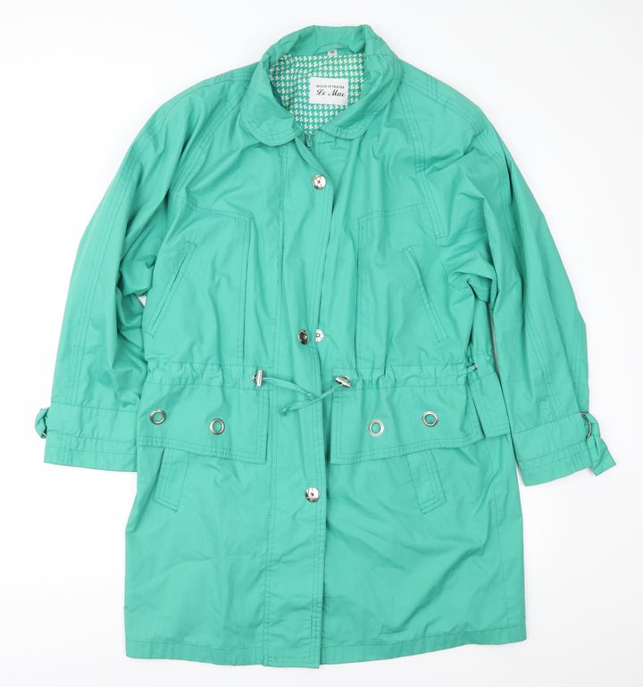 House of Fraser Womens Green   Anorak Coat Size 10