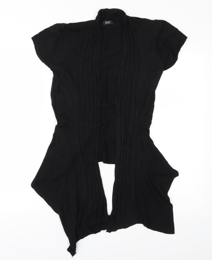 F&F Womens Black  Knit Cardigan Jumper Size 12