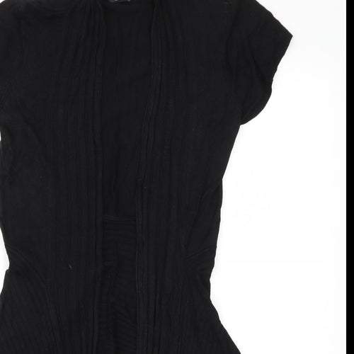 F&F Womens Black  Knit Cardigan Jumper Size 12