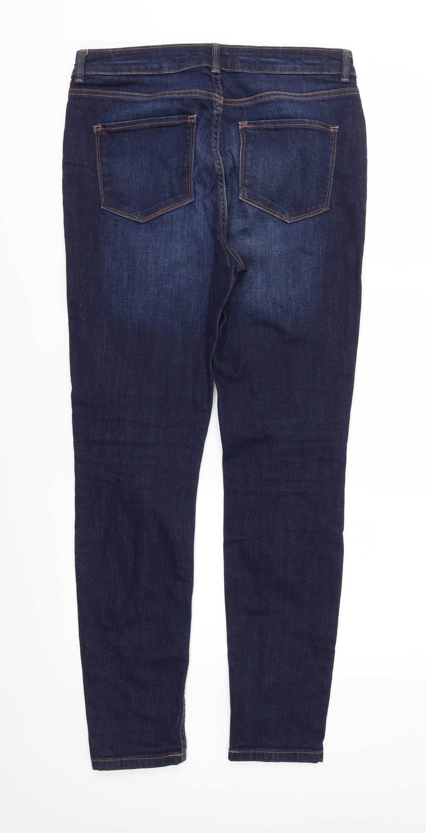 Marks and Spencer Womens Blue  Denim Skinny Jeans Size 12 L29 in