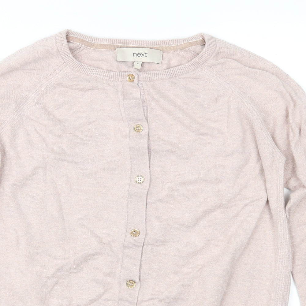 NEXT Womens Pink  Knit Cardigan Jumper Size 10